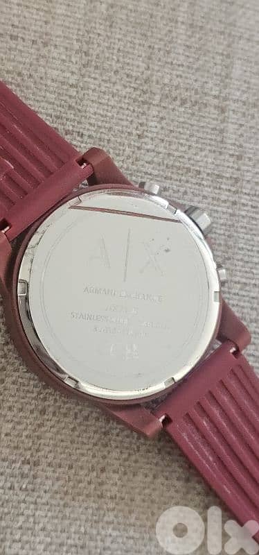 Armani Exchange AX7125 – Brand New – Red Silicone 4