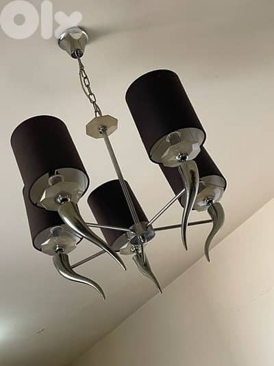 two same chandeliers