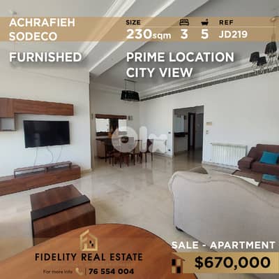 Apartment for sale in Achrafieh JD219 شقة للبيع في الأشرفية
