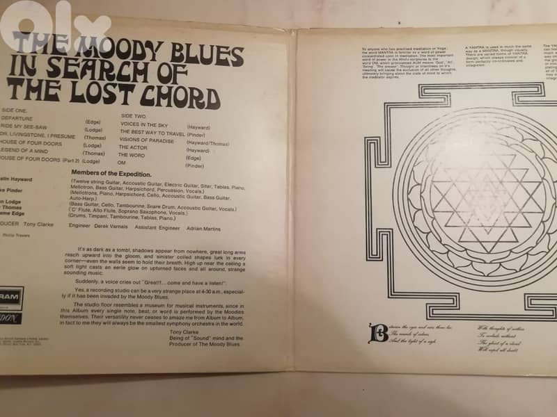 The Moody Blues – In Search Of The Lost Chord 2x vinyl gatefold 1