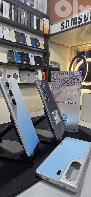Tecno camon 40 pro 5g and 4g like new open box 1
