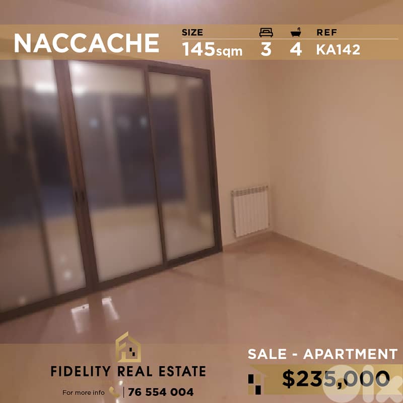 Apartment for sale in Naccache KA142 شقة  للبيع في النقاش 0
