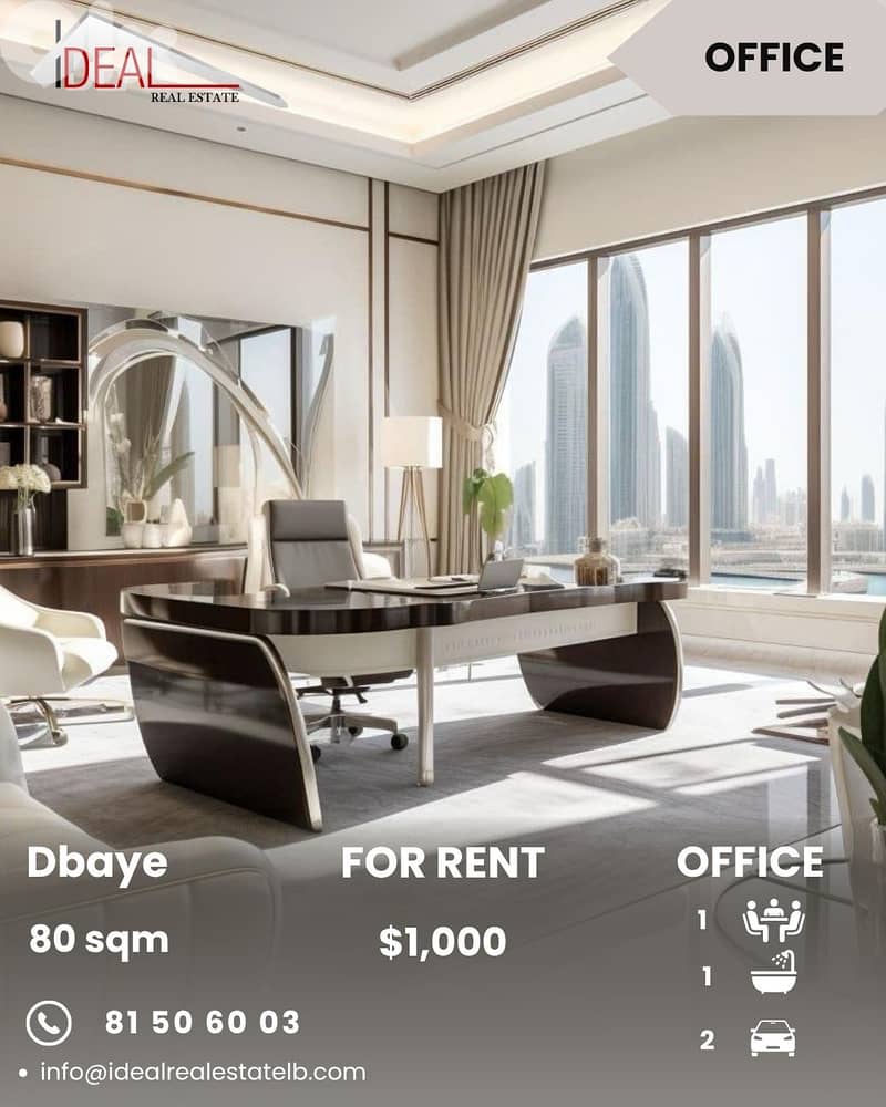 Office for rent in Dbayeh مكتب للايجار في ضبية 0