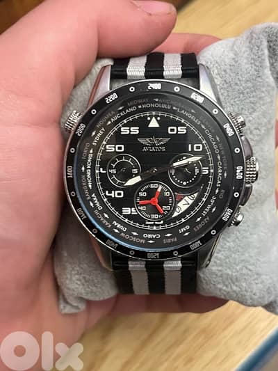 AVIATOR CHRONO WORLD TIME BEZEL