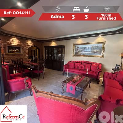 Furnished apartment with pool in Adma شقة مفروشة مع مسبح في أدما