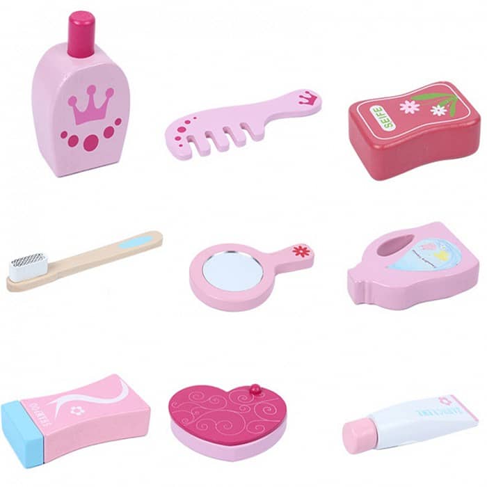 Wooden Laundry Washing Machine Table - غسالة ومنضدة غسيل خشبية للأطفال 1