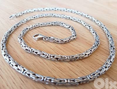 Handmade silver 925 Height 55 cm Width  4 mm Weight 35 gram فضة