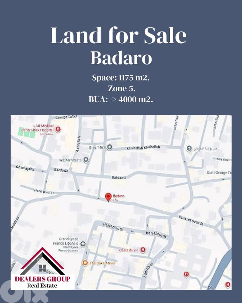 Prime Location Land for sale in Badaro 0