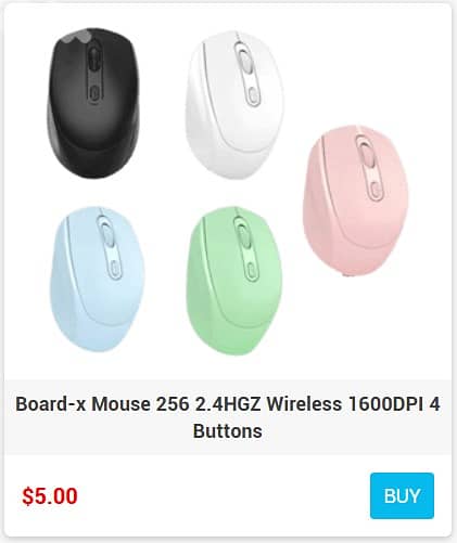 BOARD-X MOUSE WIRELESS, WIRED FOR GAMING AND OFFICE 0