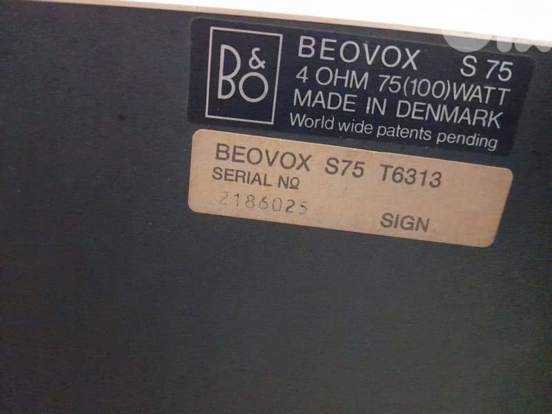 Bang and Olufsen 1