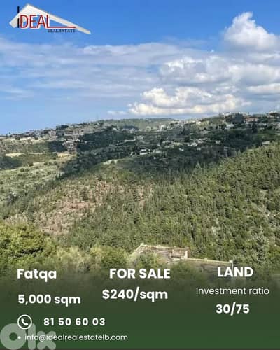 Land for sale in Fatqa Keserouan عقار للبيع في فتقا كسروان