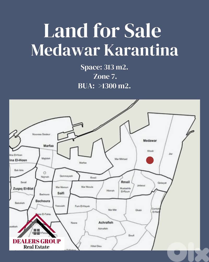 Land for sale in Medawar Karantina 0