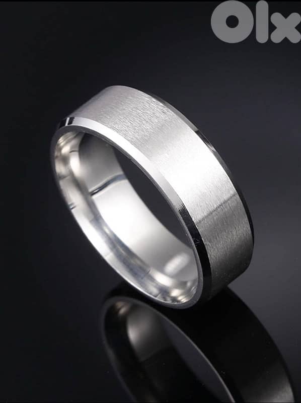 Silver Stainless Steel Ring 0