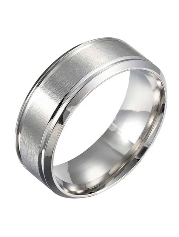 Silver Stainless Steel Ring 2