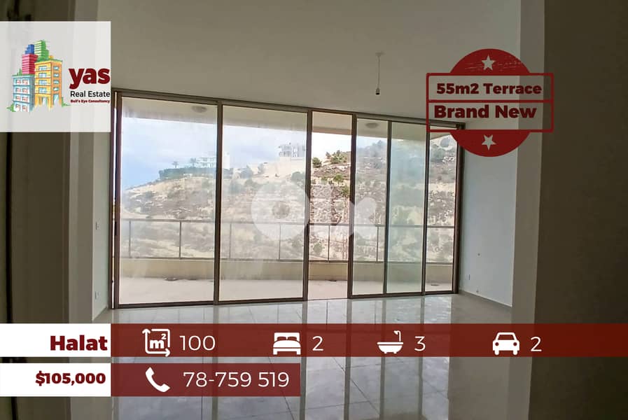 Halat 100m2 | 55m2 Terrace | Brand New | Classy Area | Sea View|ABA/DA 0