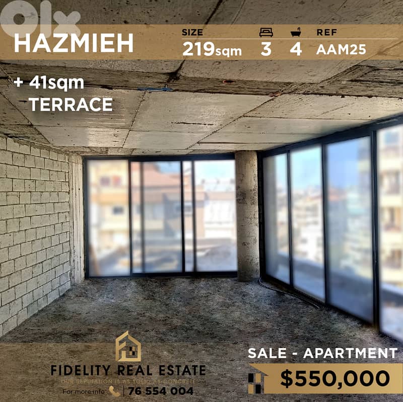 Apartment for sale in Hazmieh AAM25 شقة للبيع في الحازمية 0