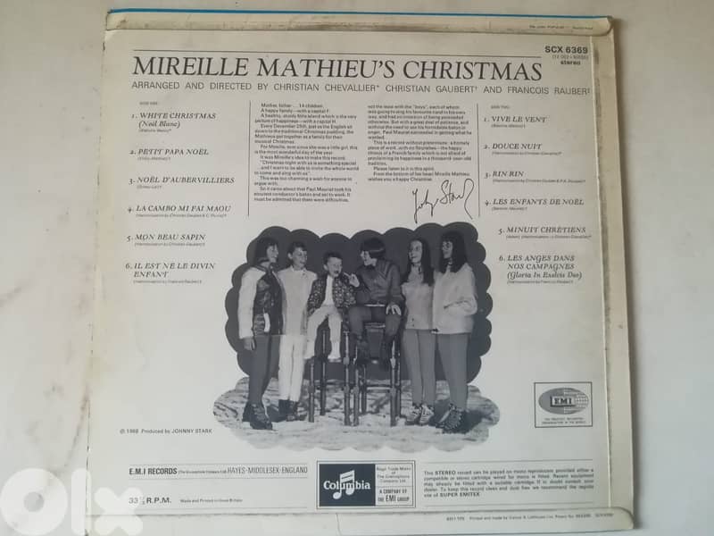 Mireille Mathieu s christmas vinyl album 1