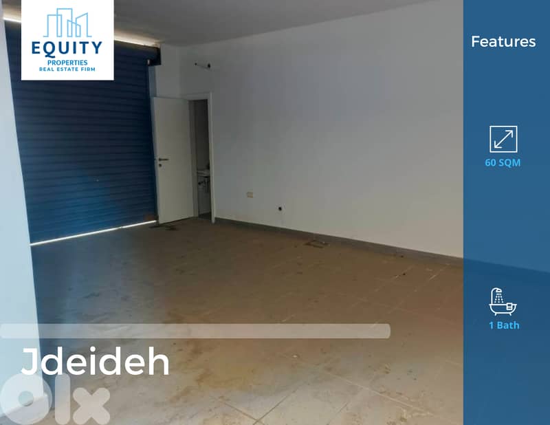 60 SQM Shop For Rent In Jdeideh Prime Location #JS213545 0