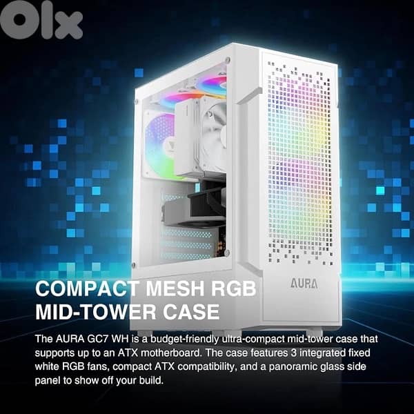 computer aura used like new with ups 0