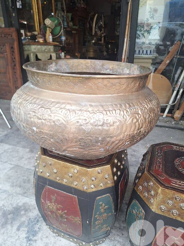 كاشبو نحاس انتيك حجم كبير 0