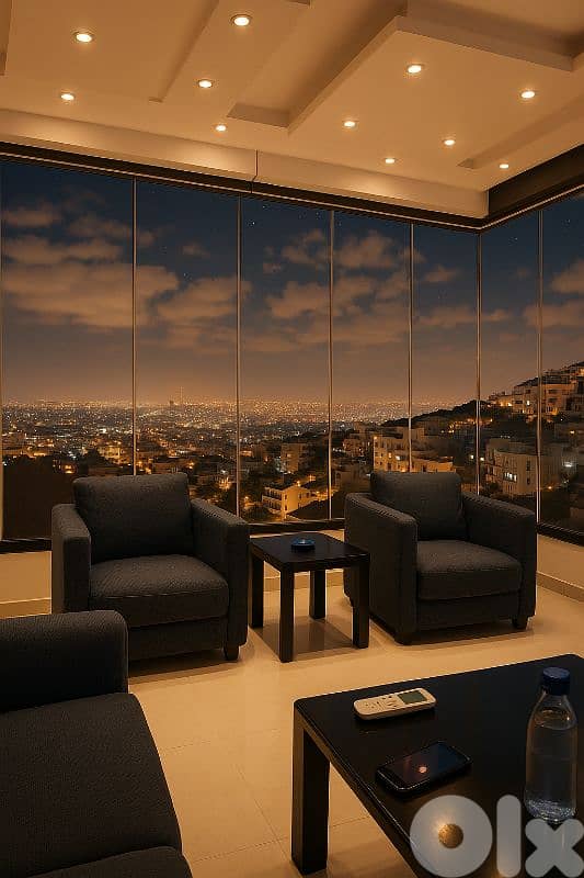 Fully Furnished Duplex with Breathtaking Unblockable View – Mansourieh 0
