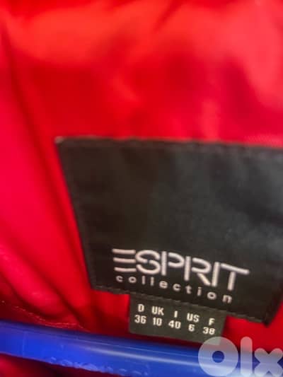 Esprit red puffer jacket. excellent condition