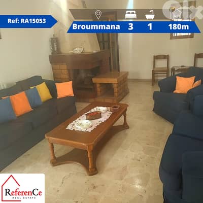 Apartment for rent in Broummana شقة للإيجار في برمانا