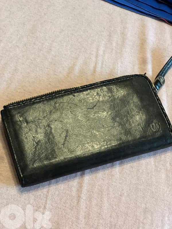 massimu dutti genuine cow leather wallet 0