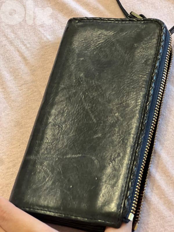 massimu dutti genuine cow leather wallet 1