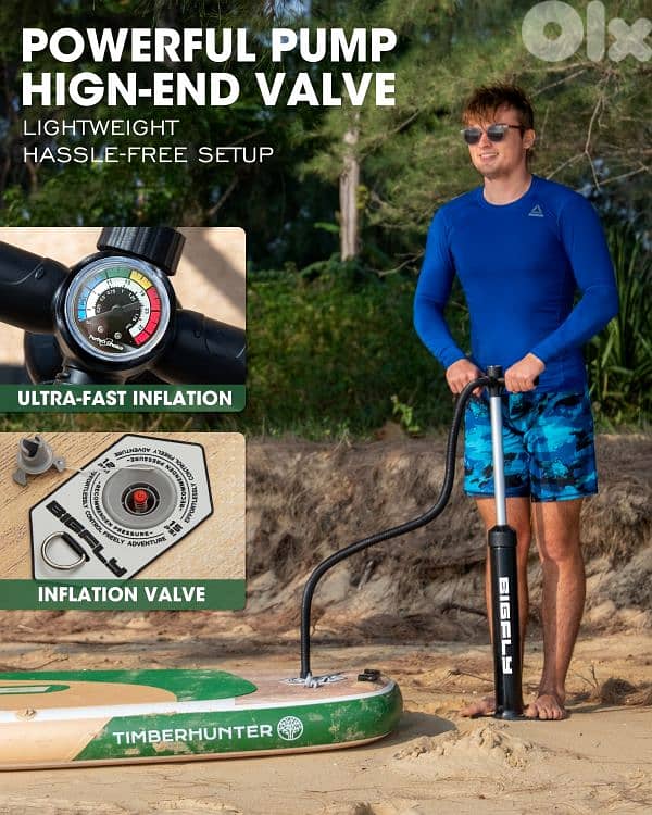 BIGFLY TIMBERHUNTER WOOD stand up paddle board SUP + Kayak (2 in 1) 4