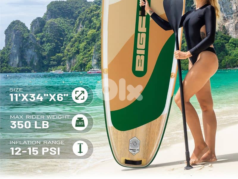 BIGFLY TIMBERHUNTER WOOD stand up paddle board SUP + Kayak (2 in 1) 8