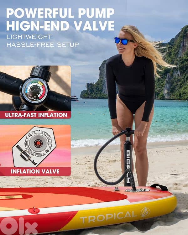 BIGFLY Tropical stand up paddle board SUP & Kayak (2 in 1) 4