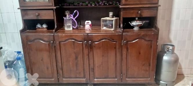 wooden vitrine