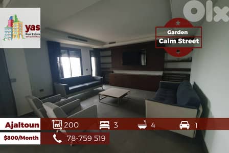Ajaltoun 200m2 | Garden | Rent | Private Street | KH/EH