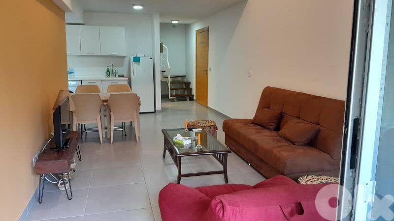 Beach chalet duplex for rent in halat with private access min 6 month 1