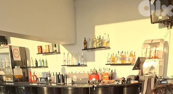 bar with table and chairs and shisha foe sale