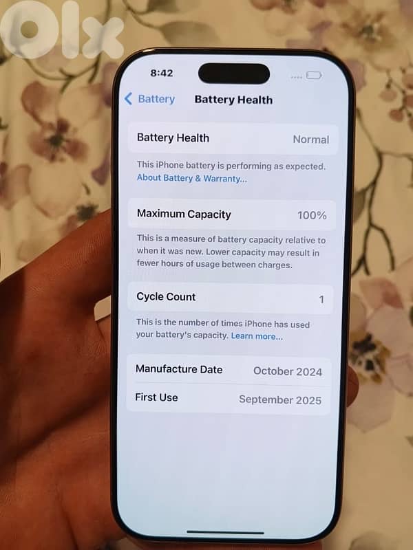 iPhone 16pro 128gb  بدو تجمرك 3