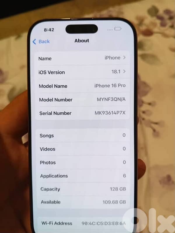 iPhone 16 pro 128GB 1