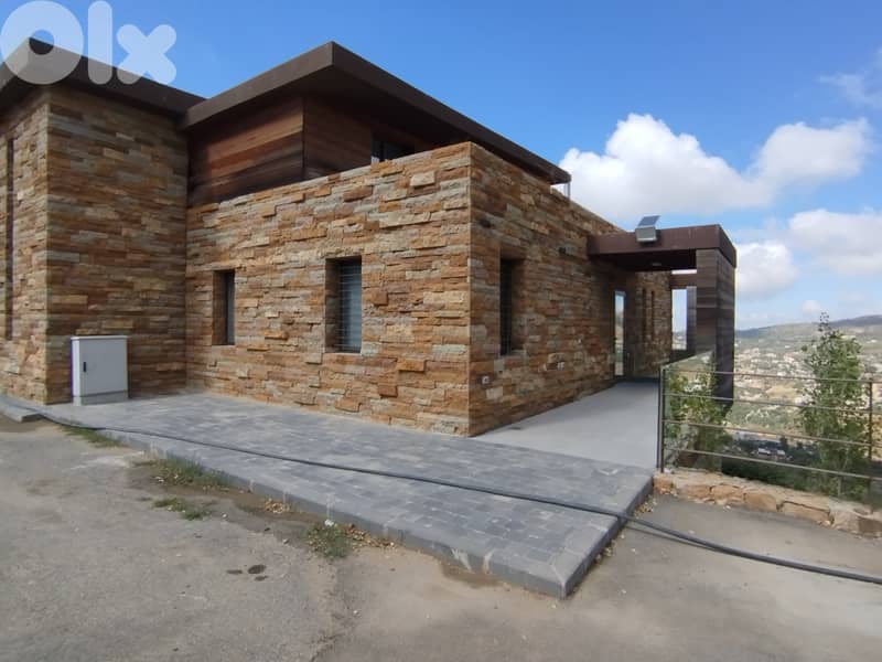 90 m. Chalet+ open view+ terrace in Faqra Red Rock for rent 7