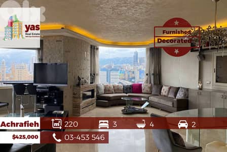 Achrafieh 220m2 | Prime location | Furnished/Decorated | OH