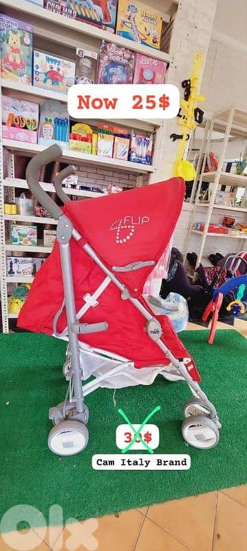 cam italy stroller عرباية بيبي ماركة ايطالية بحالة جيدة