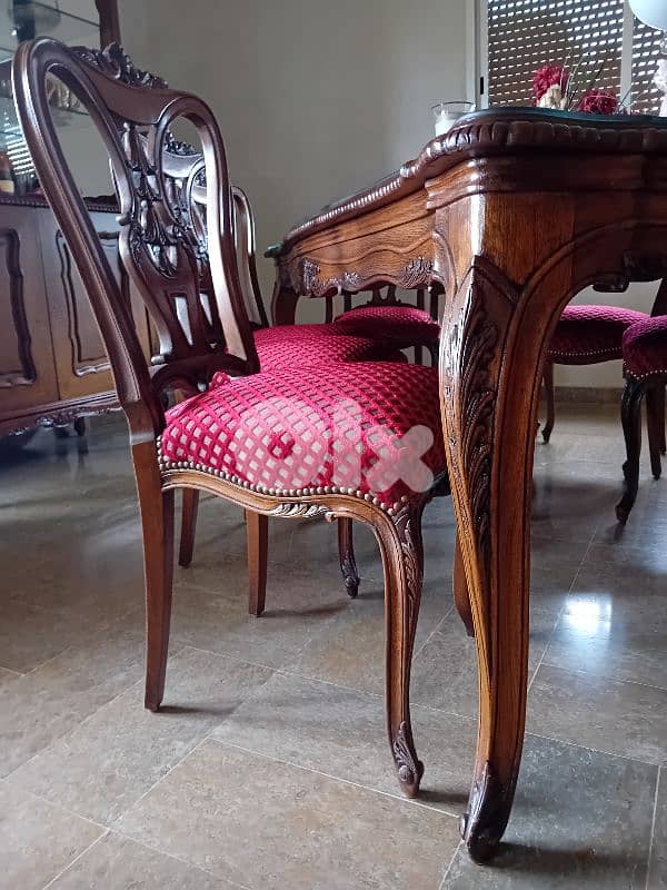 Dining room full set 8 chairs لأسبوع فقط 8