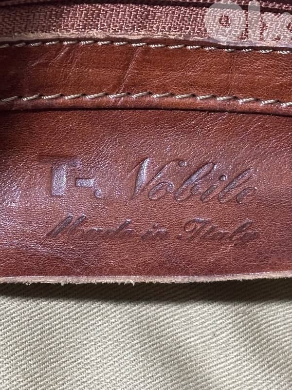 VINTAGE T. NOBILE LEATHER BAG ITALY 4
