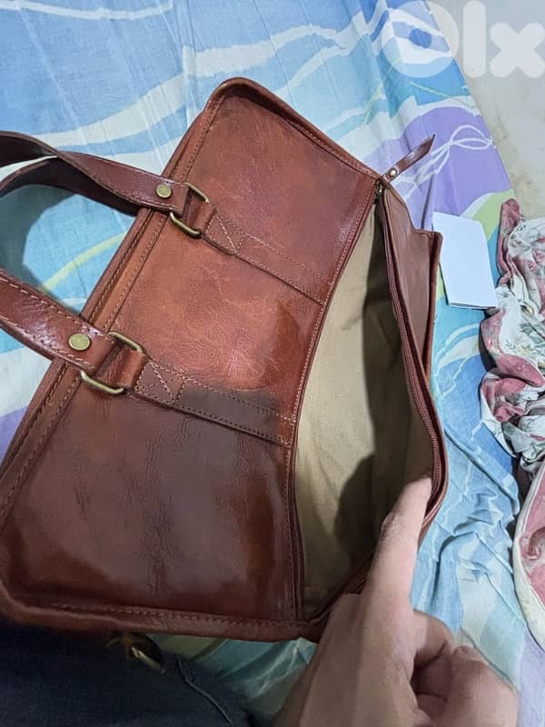 VINTAGE T. NOBILE LEATHER BAG ITALY 6
