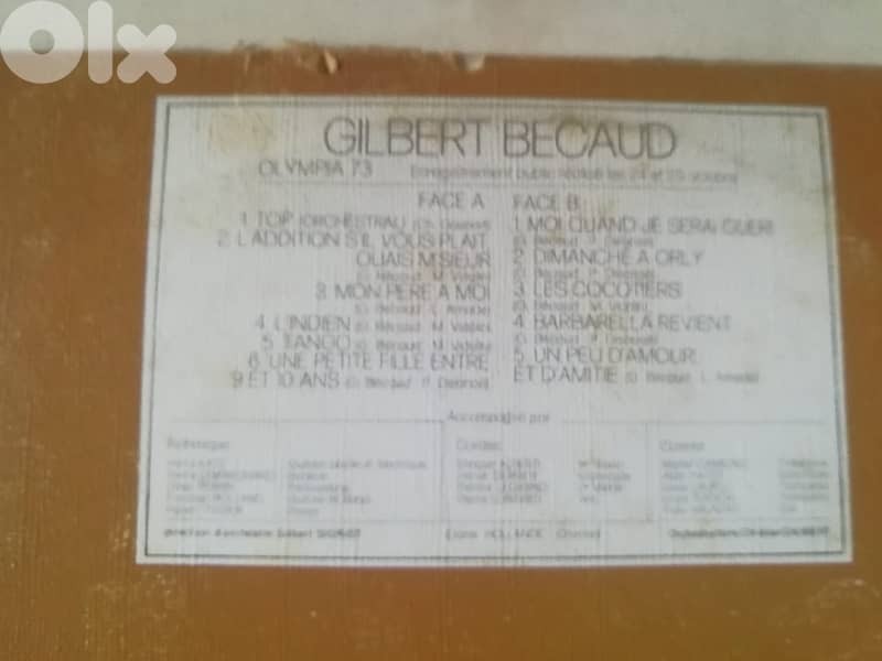 Gilbert Bécaud – Olympia 73 vinyl 1