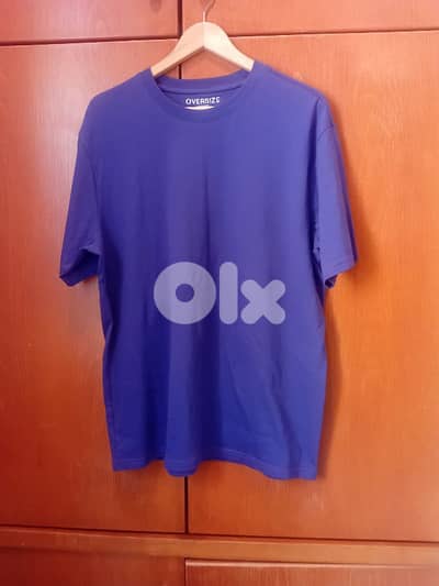 purple coton shirt large