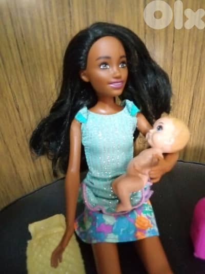 SKIPPER BABYSITTERS AA Stylish As new doll+BABY Mattel small toy=27$