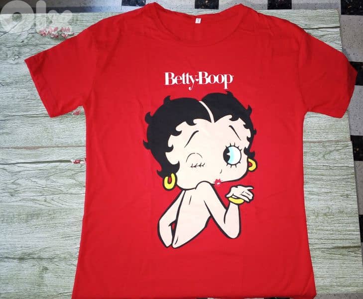 new red Betty boop t-shirt 0