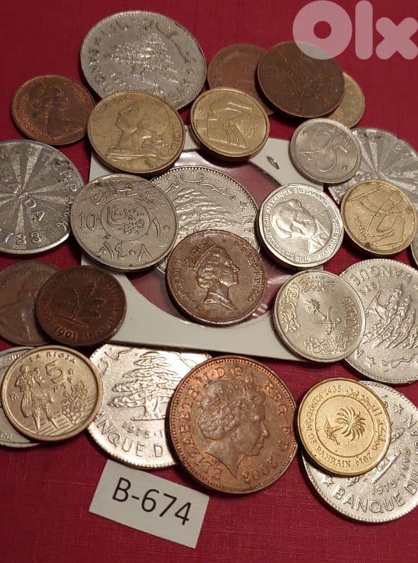 Scrap 25 coins Lot# 674 خردة 2