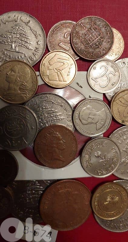 Scrap 25 coins Lot# 674 خردة 4